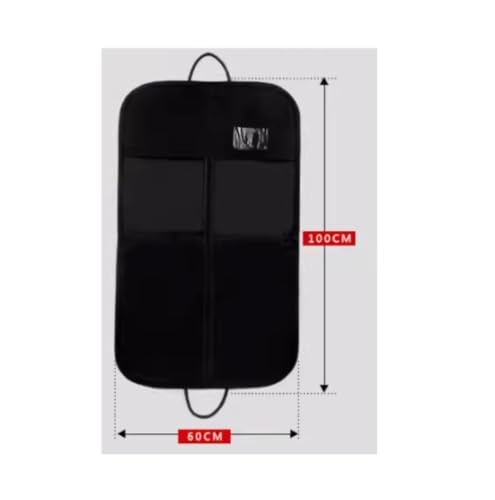 Habrur Clothes Cover 40"" Garment Bags Heavy Duty Suit Bags Foldable Dress Bag For Hanging Clothes Storage Suit Bags, 60*100cm, Black2