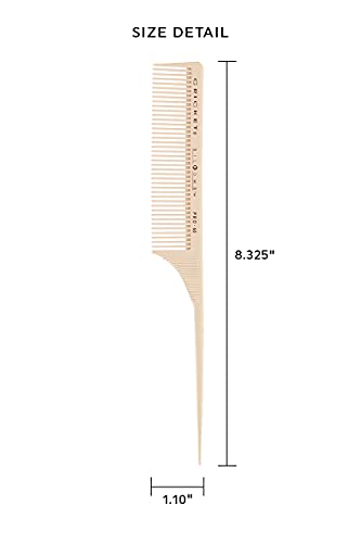 Cricket Silkomb Pro-60 Medium Tooth Rattail Professional Hair Stylist Comb For Teasing Sectioning Parting Lifting Styling Coloring Hair #TOP1