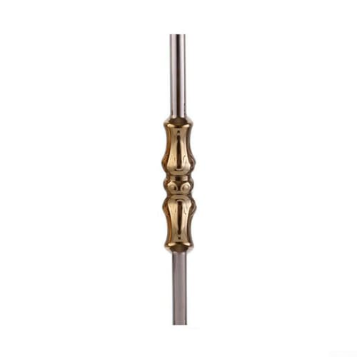 Rehoetom Baluster-Spindel aus Edelstahl 304 für Treppen und Balkon, Stil gerade/Vase/Lotusstange, 565 mm Länge x 25 mm Durchmesser, 0,37 mm (goldene Vasenstange)