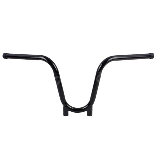 Guidon de moto 22 mm Bootlegger 95 mm en acier renforcé pour finition soignée de Chopper XS650