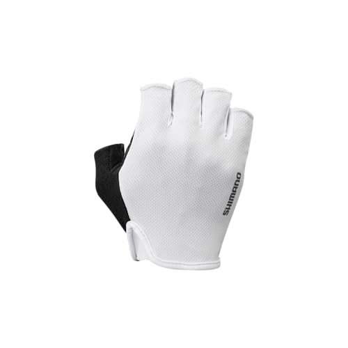 シマノ(SHIMANO) サイクリンググローブ エアウェイグローブ ホワイト Mの商品画像（Amazon）