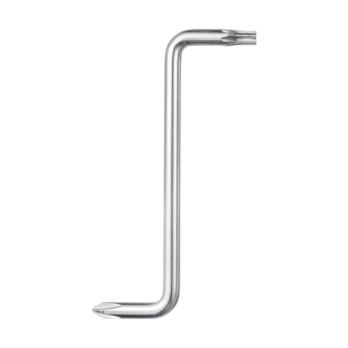 sourcing map Destornillador de desplazamiento PH2/T20 Phillips Torx cabeza ángulo recto destornillador de 90 grados de doble extremo tipo Z herramienta de mano para reparación de electrodomésticos
