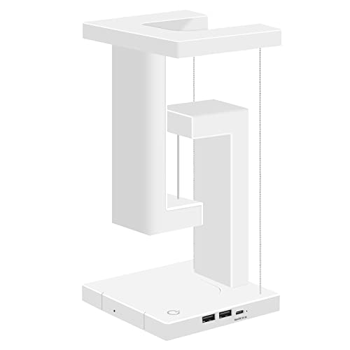 Lampe de Chevet avec Fil/charge sans Fil, Lampes de Table Tactiles 3 en 1 pour Chambre à Coucher,...