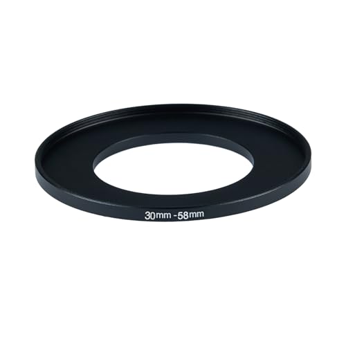 30mm to 58mm Step up Ring Filter Adapter Metal Ring Step up Rings Adapter Filter Compatible with All 58mm UV,CPL,ND,Lens Hood,Threaded Lens ect (30mm to 58mm)