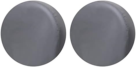 Moonet Tough Tire Covers for RV Wheel (2 Pack), Heavy Duty Thicken Sun Protectors for Truck Motorhome Boat Trailer Camper Van SUV, for Diameter 19"-21" Charcoal