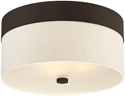 Crystorama Libby Langdon Grayson 3 Light Dark Bronze Flush Mount