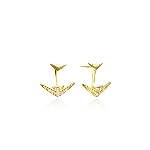 Argent 925 pour femme et clou en or, bijoux hypoallergéniques anti-irritation