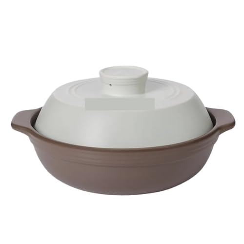 QAZWZG Cacerola Sopa de cazuela de cerámica Resistente a Altas temperaturas Que Cocina el Fuego Abierto del Gas del hogar de Congee(1500ML)