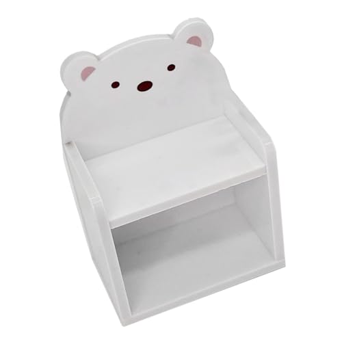 WHAMVOX Miniature Book Shelf Dollhouse 6pc Set Acrylic Mini Bookcase Books Decorative Doll House Bookshelf