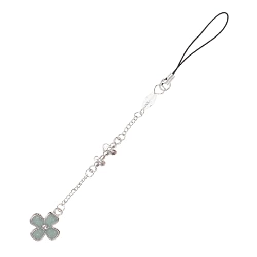 OKUMEYR Four Leaf Mobile Phone Chain Phone Hanging Ornament Cellphone Strap Phone Case Chain Phone Ornament Phone Decoration Phone Charm Phone Back Decor Key Ring Pendant Bag Charm