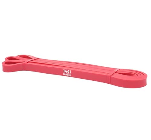 1441 Fitness Latex Resistance Band XS (35-70 Lbs) Heavy-Duty Pull up Assistance Band for Body Stretching Weight Lifting Powerlifting Stretch Fitness Includes Instruction Guide & Carry Bag