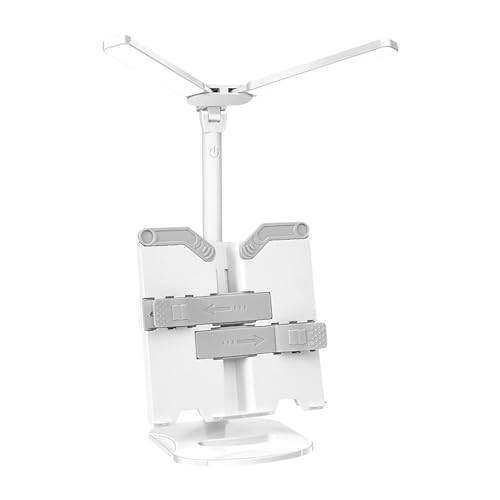 WACTWJNA Lámpara de escritorio con estantería, luz de lectura dedicada para el aprendizaje, protección ocular regulable, adecuada para el hogar, oficina, dormitorio, trabajo, estudio