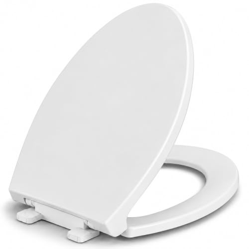 Elongated Soft-Close Toilet Seat 18.5 White