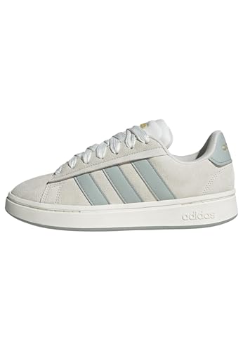 Image of adidas Women's Grand Court Alpha 00S Shoes, core White/Wonder Sage/Gold met., 6 UK