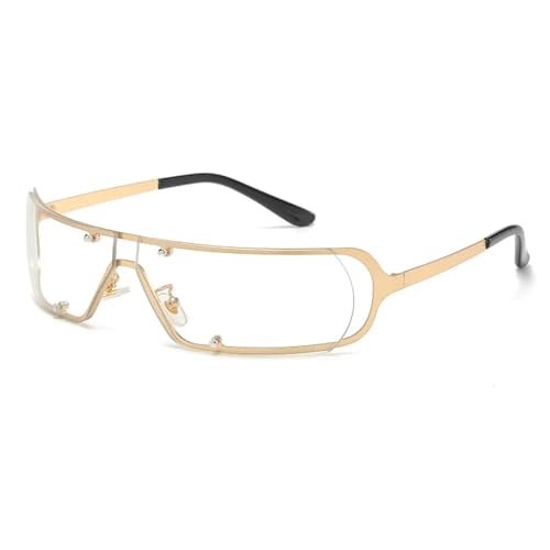 Lunettes de soleil punk sans monture UV400 pour hommes et femmes