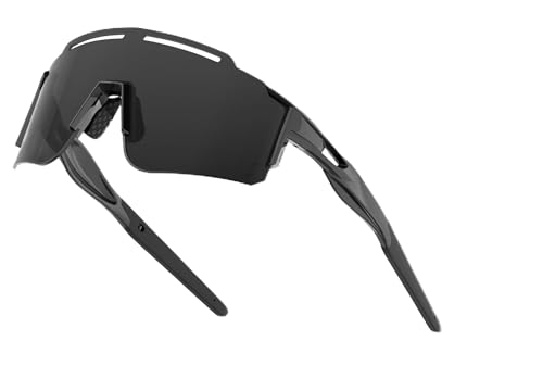 ATTCL Bundle Luxury Cycling Sunglasses for Men Women Sports Glasses,UV 400 Protection for Cycling, Skiing, Driving:(8188-gray)+(550A-Black+ALL)