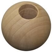 31.75MM (1-1/4inch ) Round Wooden Beads w/ 1/2inch hole-Bag of 100