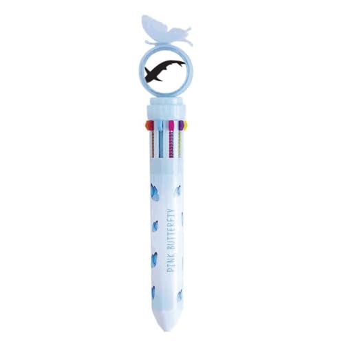 Stylo à bille rétractable multicolore Blue Ocean Shark no/no pour l'école