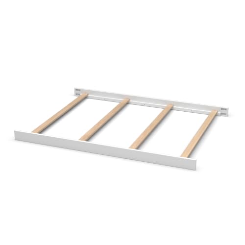 Image of CC KITS Full-Size Conversion Kit Bed Rails for SmartStuff Convertible Cribs by Universal Furniture - Solid Wood Rail - Toddler and Adult Bed Rail for Full-Size Beds - Nursery Furniture (White)