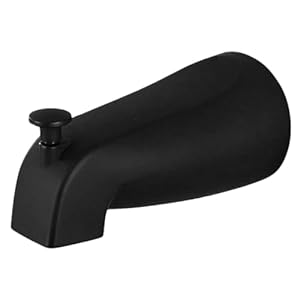 NULYLU Badewannenauslauf mit Umsteller Schwarz