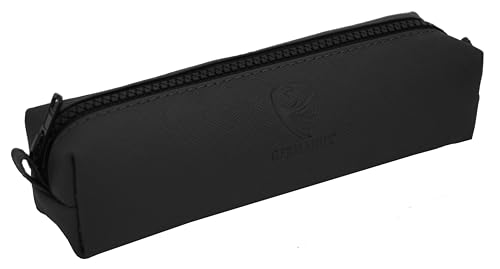 GERMANUS Federmäppchen Schlamper Aurel, Leder - Made in EU (Schwarz)