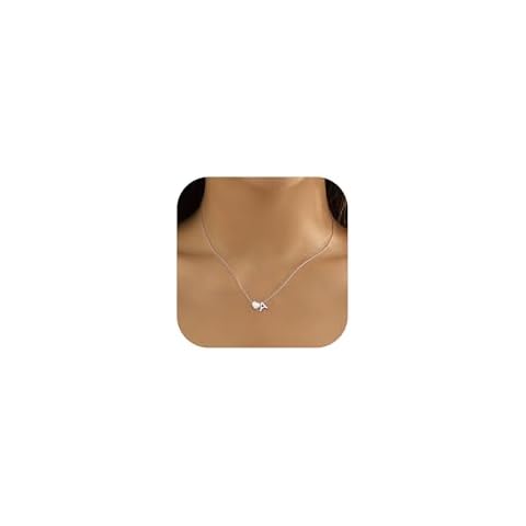 LOLIAS Personalised Heart Initial Necklace for Women Cover