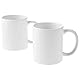 Cricut 2007821 Tassen, 2 x Sublimationsbecher mit Tinte, Weiß, Blanko, 355 ml