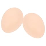 iplusmile PVC製フェイクエッグ シミュレーション卵 DIYイースターエッグ用 本物サイズの人工鶏卵 イースターパーティー装飾と手作りクラフト