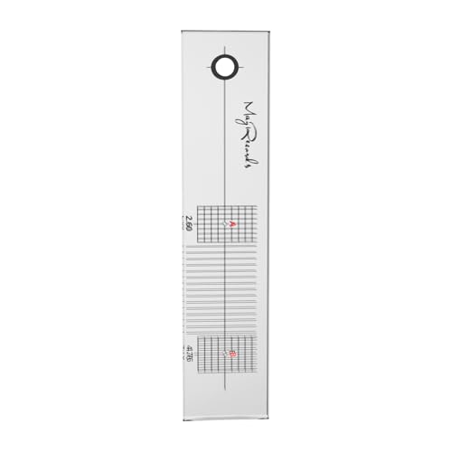 Cartridge Alignment Protractor Tool Acrylic LP Phono Cartridge Stylus Alignment Protractor Adjustment Tool Calibration Distance Gauge Protractor for Vinyl Record Precision Calibration (Style-A)