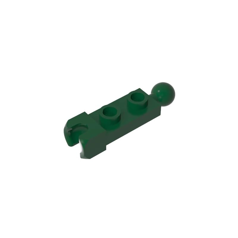Gobricks Hinge Plate Plate Special 1x2 with 5.9mm End Cup and Towball 14419 GDS-904 50Pieces Compatible with Lego Classic Bulk Toy MOC Color:Dark Green — image 1