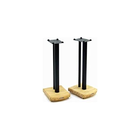 Atacama Moseco 6 Speaker Stands (Black Stands, Natural Bamboo Base) Cover