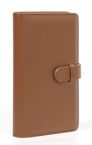 Image of 108 Pockets Photo Album for 3x2 inch Instax Mini Films - Fits Fujifilm Instax Mini 13, 12, Evo, 7s, 8, 25, 50s, 90, Pringo 231, Polaroid PIC-300P, Z2300, Instax SP-1 - Portable Film Storage Book (Brown)