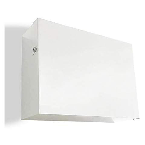 Indoor Outdoors White Household Fuse Box Consumer Unit Cover - Lightning Bolt Electricity for Home, New Build Property, Office and Industrial Safe, Secure Stylish (Size B 480x265x130 mm) Cover