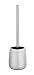 Produktbild WENKO WC-Garnitur Glimma Silber Keramik - WC-Bürstenhalter, Keramik, 11.5 x 40 x 11.5 cm, Silber