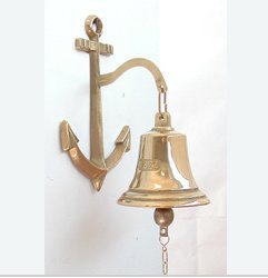 Cloche sonnette avec ancre pour portes d'agritourisme et portails