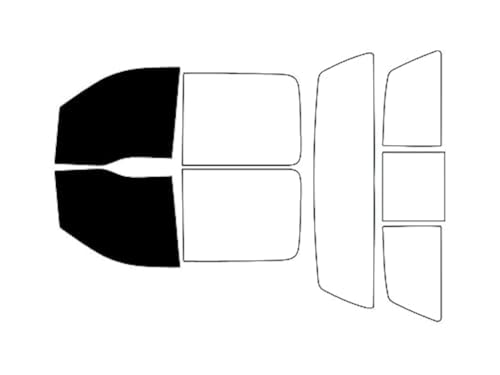 Rvinyl Window Tint Kit Compatible with Ford F-150 2004-2008 (4 Door) - Front Precut Kit - 5%