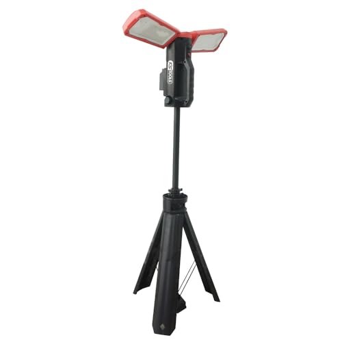 Adatto: dotato di pannelli LED orientabili, questo proiettore portatile su treppiede si adatta facilmente alle tue esigenze. I pannelli possono essere regolati verticalmente e ruotati orizzontalmente e l'intensità dell'illuminazione può essere regolata su 4 diversi livelli.
