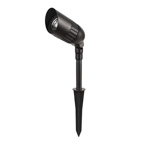 moonrays Fusion Products 113941 250 Lumens Black Metal & Plastic Glass Spotlight