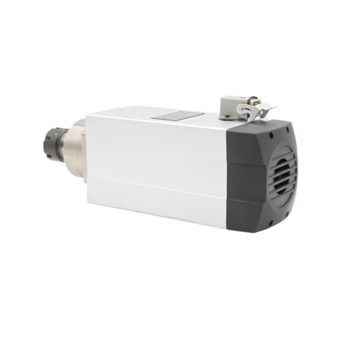 KACOME Air-Cooled Square Spindle Motor 4.5KW ER32 Ceramic Ball Bearing 220v/380v Woodworking CNC Engraving Machine Air-Cooled CNC(220V)