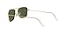 Ray-Ban RB3136 Caravan Square Sunglasses, Gold/G-15 Green, 58 mm