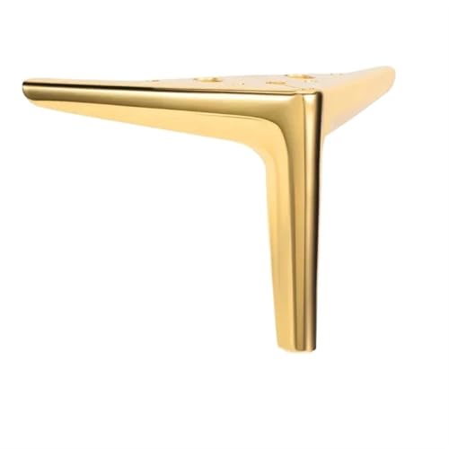 Pieds de table en métal doré 15cm haute résistance pour canapé et lit