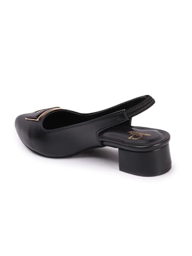 Image of Carlton London Women Stylish Backstrap Sandal for Casual Wear, Party and Formal use with Block Heels