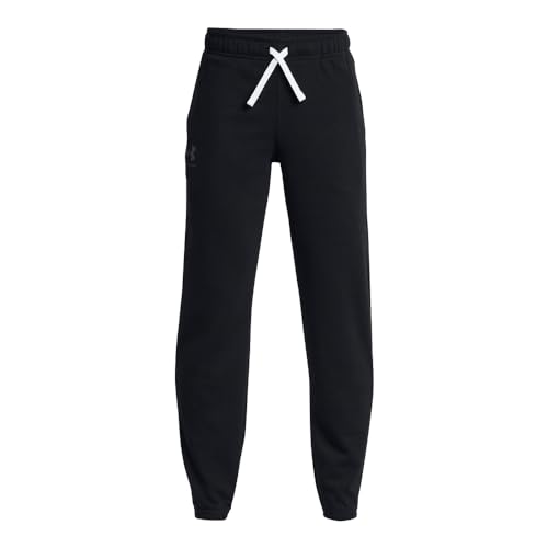 Under Armour Boys' Rival Terry Joggers, (001) Black / / Castlerock, X-Large