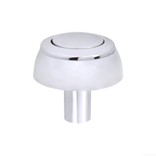 Botón pulsador para cisterna Siamp Storm 33A, cromo ABS, botón de repuesto para orificio de cisterna 38-44 mm, compatible con modelo 34335077, plata (B)
