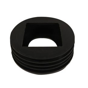 FloPlast Black Rubber Universal Rainwater Adaptor 110mm