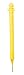 Vestil PCB-Y-G Plastic Ground Stake Post for Chain Barricade, 2-1/2" Diameter, 38-1/2" Height, Yellow