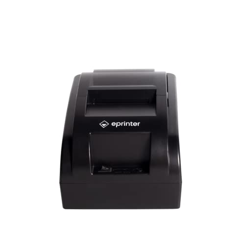 Eprinter 58mm USB Direct Thermal Printer | Compatible with Kiosk Receipt Printing and ESC/POS Bill Print (No Battery Backup) | Black Colour | One Year Warranty | Non Bluetooth Support