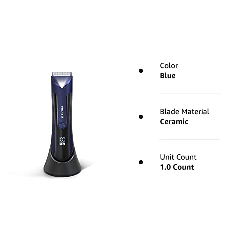 Vinato Electric Body Hair Trimmer - Waterproof Groin Hair Trimmer For Men Ball Shaver Usb Recharge Dock Body Grooming Kit Replaceable Ceramic Blade Male Hygiene Razor - 90 Mins Battery Life #TOP6