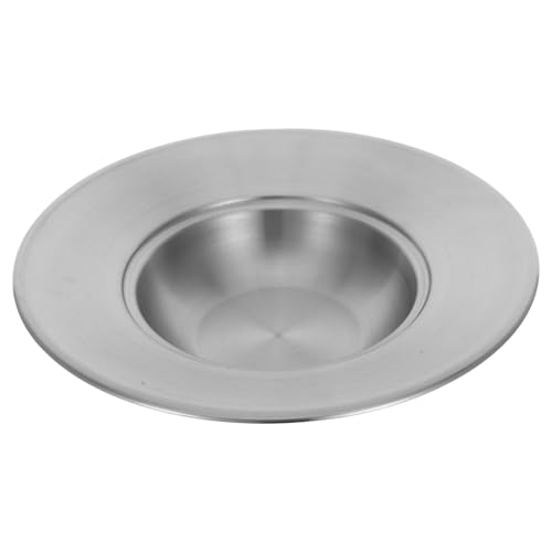 LALADEFIEE Stainless Steel Pasta Serving Bowl Deep Pasta Bowl Wide Rim for Thanksgiving Easy Maintenance