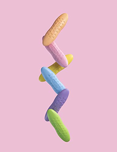 Image of YPLUS Toddler Crayons, 12 Pastel Washable Peanut Crayons, No Toxic | Easy to Hold Washable Crayons for Kids, Mess Free Unbreakable Crayon Gifts, Safe Coloring Gifts for Preschool Supplies